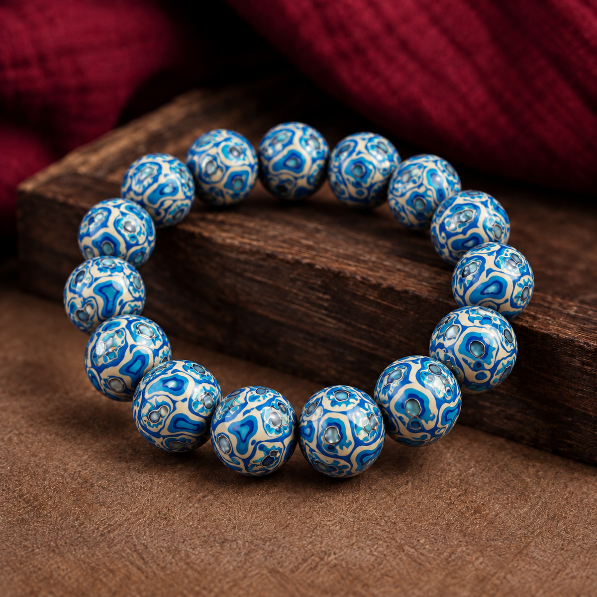 Natural Daqi Lacquer Bead Bracelet – Crafted from Lacquer Tree Sap | Ancient Chinese Heritage