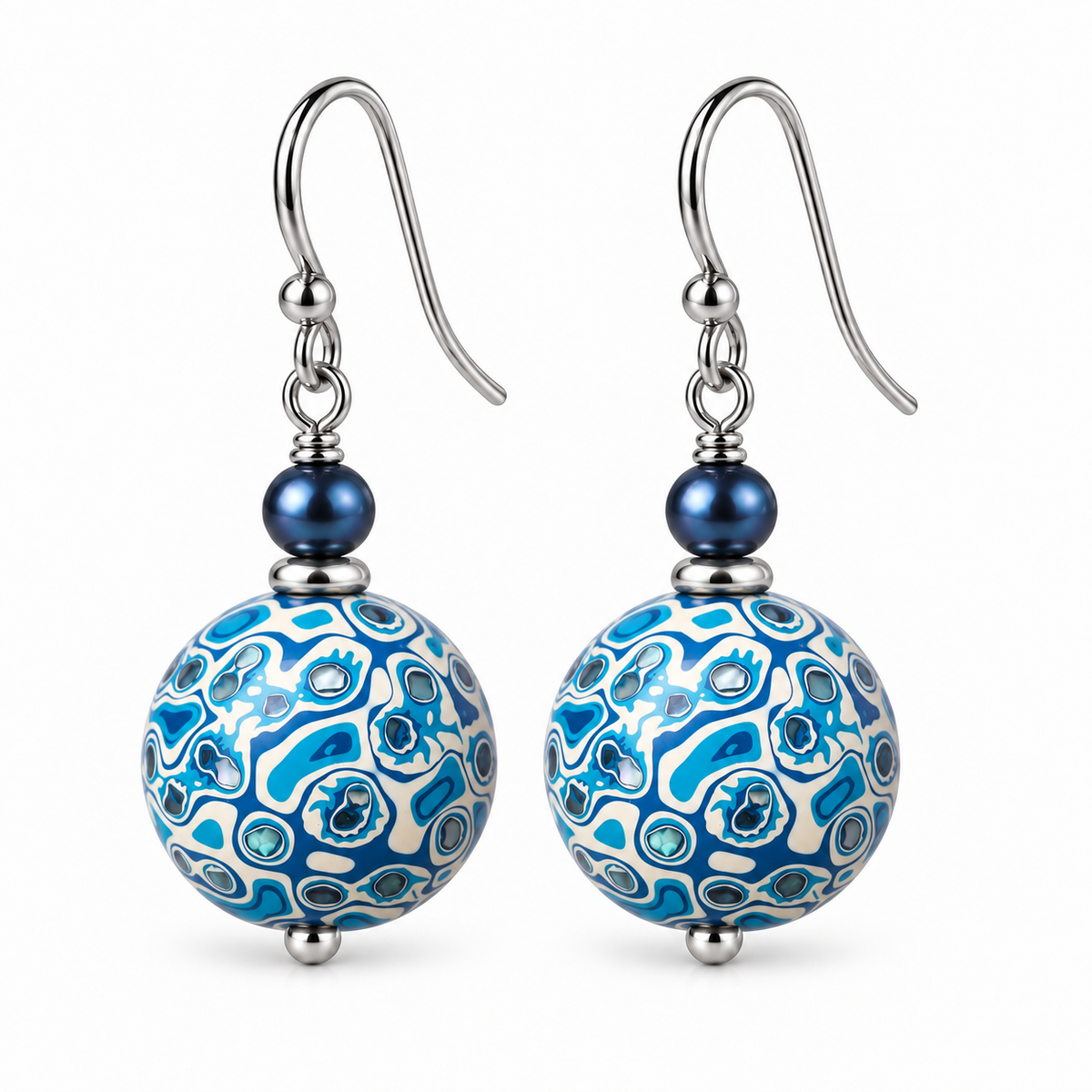 Natural Daqi Lacquer Bead Earrings – Crafted from Lacquer Tree Sap | Ancient Chinese Heritage