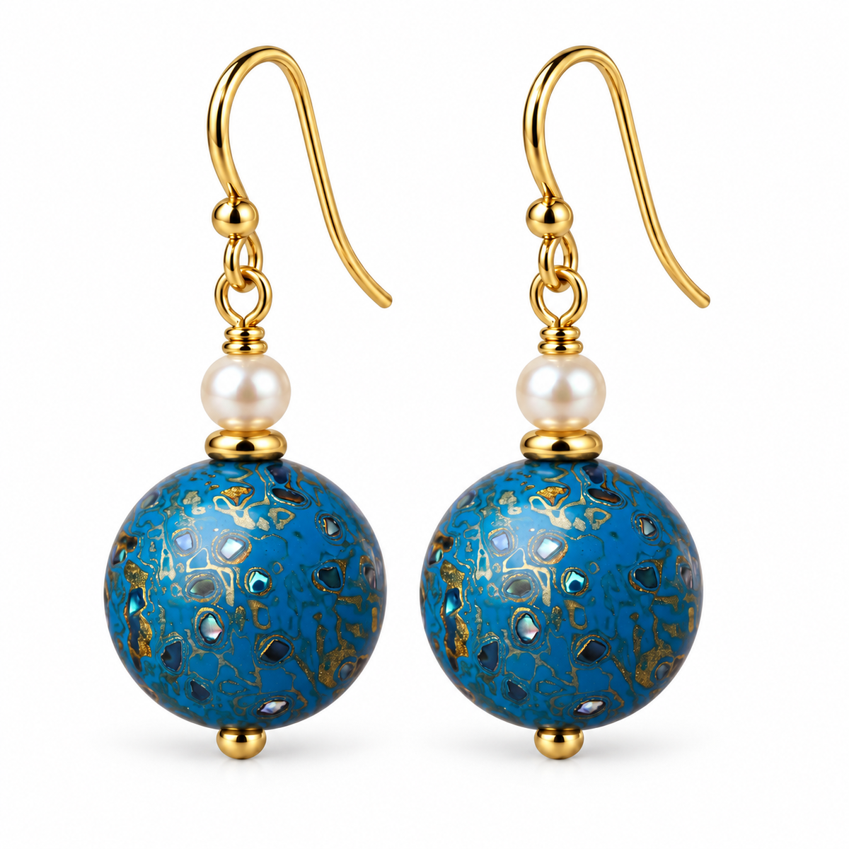Natural Daqi Lacquer Bead Earrings – Crafted from Lacquer Tree Sap | Ancient Chinese Heritage