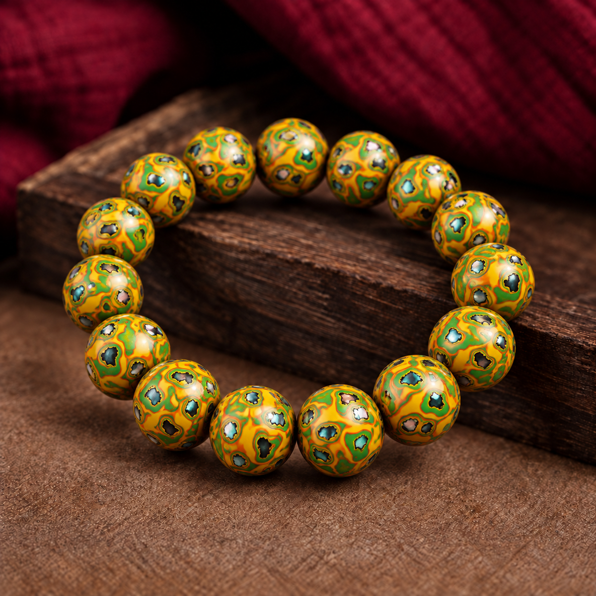 Natural Daqi Lacquer Bead Bracelet – Crafted from Lacquer Tree Sap | Ancient Chinese Heritage
