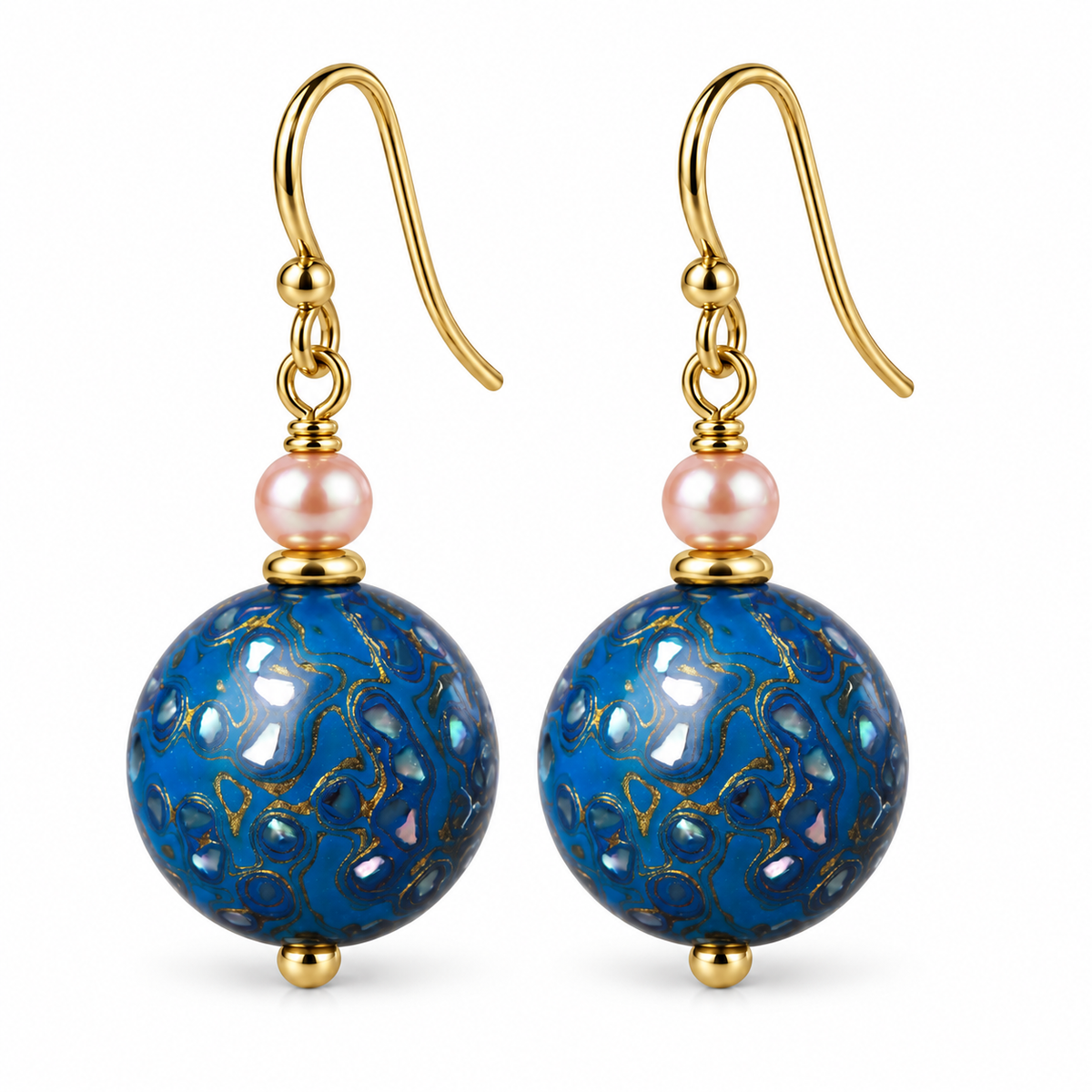 Natural Daqi Lacquer Bead Earrings – Crafted from Lacquer Tree Sap | Ancient Chinese Heritage