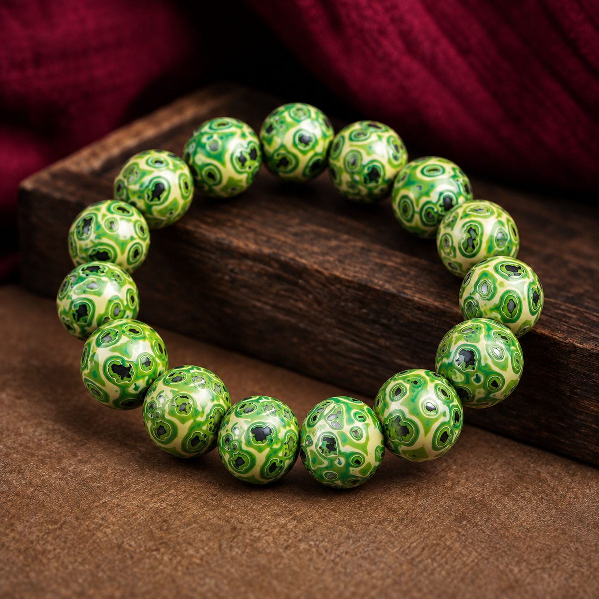 Natural Daqi Lacquer Bead Bracelet – Crafted from Lacquer Tree Sap | Ancient Chinese Heritage
