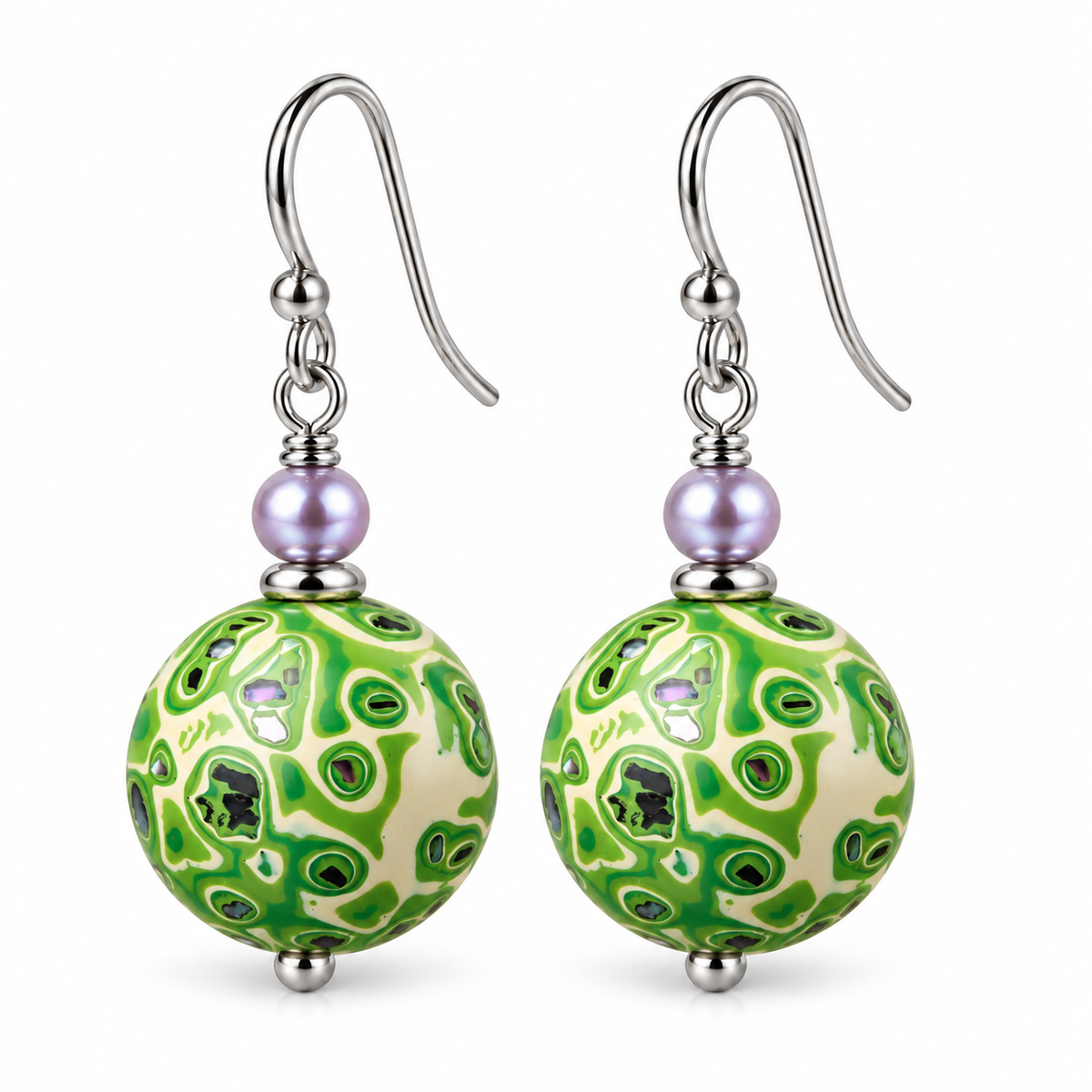 Natural Daqi Lacquer Bead Earrings – Crafted from Lacquer Tree Sap | Ancient Chinese Heritage
