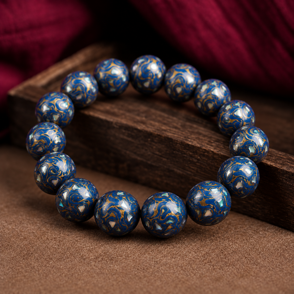 Natural Daqi Lacquer Bead Bracelet – Crafted from Lacquer Tree Sap | Ancient Chinese Heritage