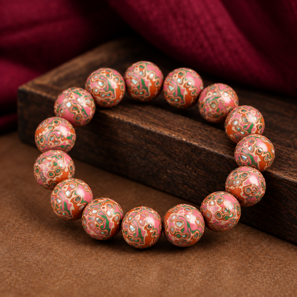 Natural Daqi Lacquer Bead Bracelet – Crafted from Lacquer Tree Sap | Ancient Chinese Heritage