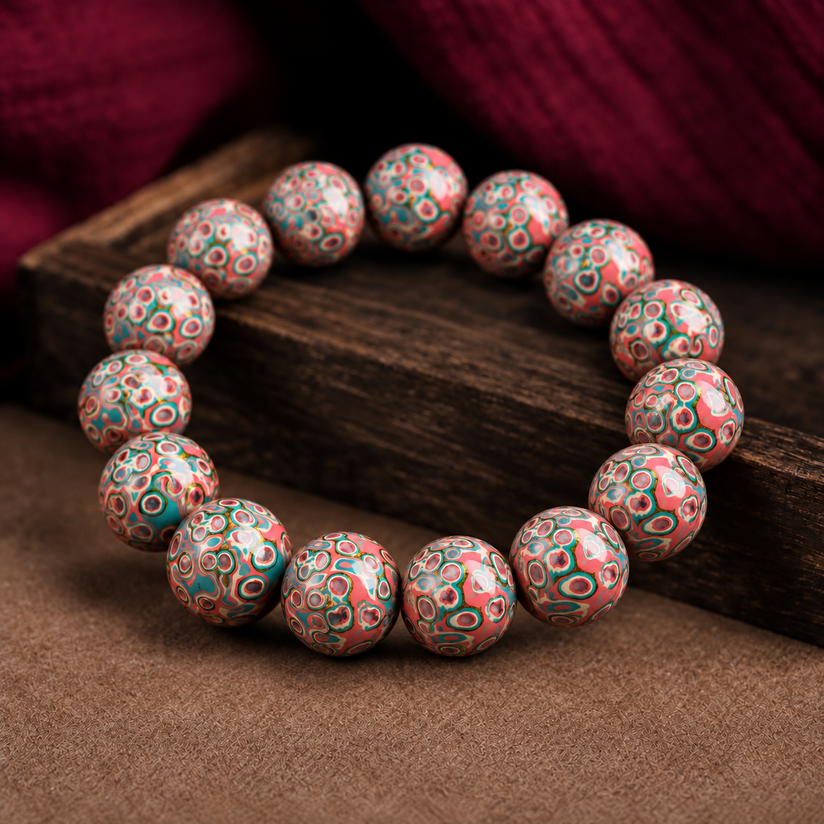 Natural Daqi Lacquer Bead Bracelet – Crafted from Lacquer Tree Sap | Ancient Chinese Heritage