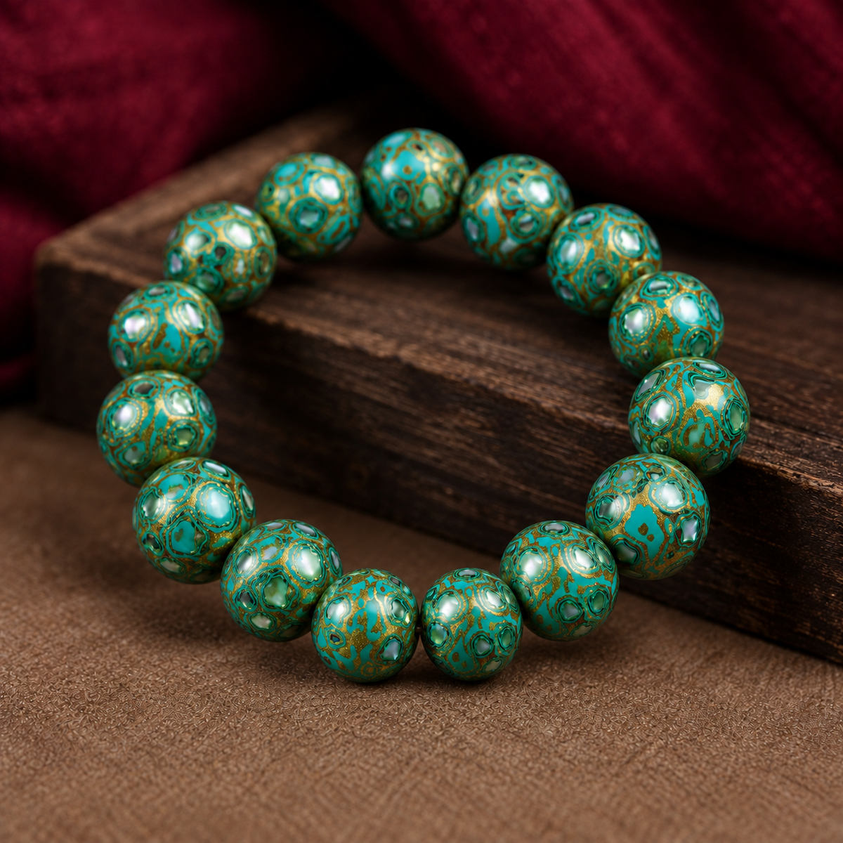 Natural Daqi Lacquer Bead Bracelet – Crafted from Lacquer Tree Sap | Ancient Chinese Heritage