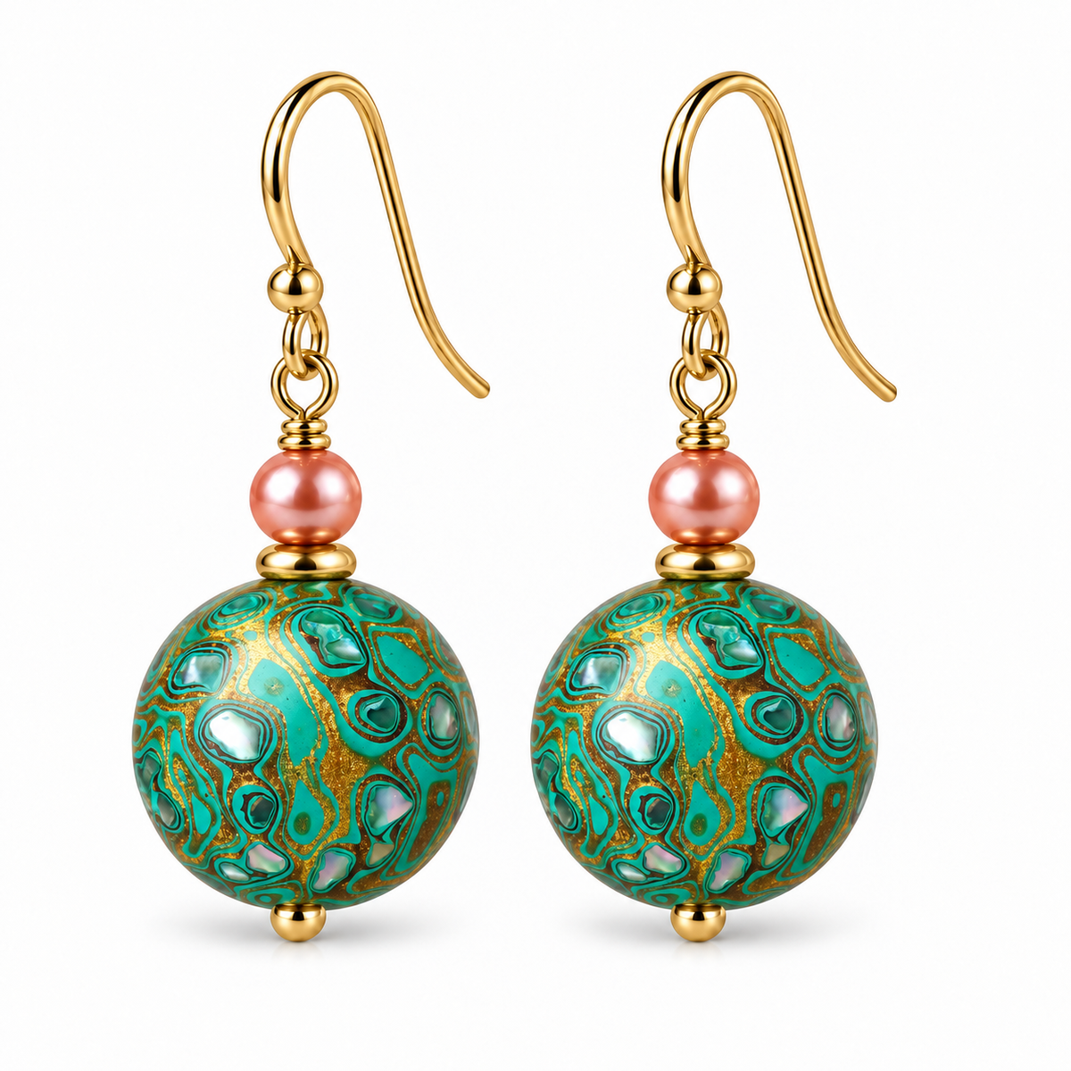 Natural Daqi Lacquer Bead Earrings – Crafted from Lacquer Tree Sap | Ancient Chinese Heritage