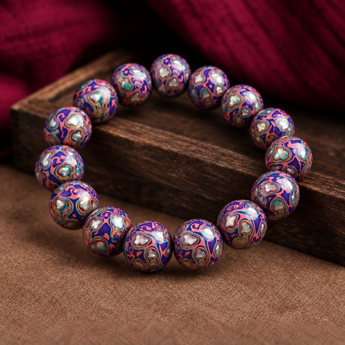 Natural Daqi Lacquer Bead Bracelet – Crafted from Lacquer Tree Sap | Ancient Chinese Heritage