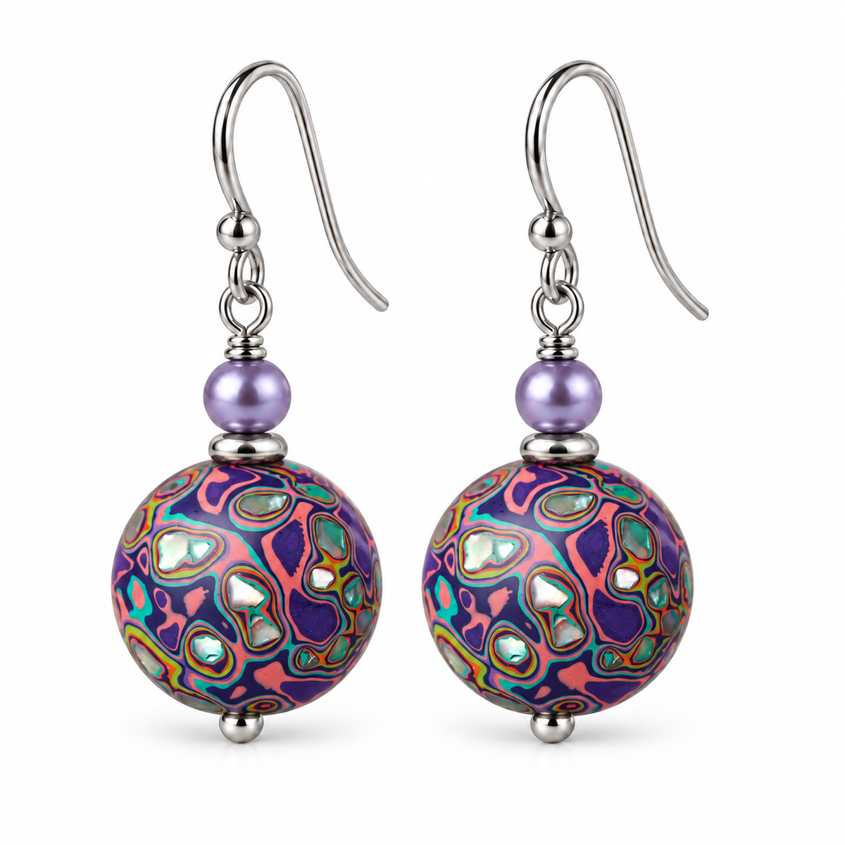 Natural Daqi Lacquer Bead Earrings – Crafted from Lacquer Tree Sap | Ancient Chinese Heritage
